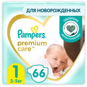 Подгузники PAMPERS Premium Care 1 Newborn №66 (2-5кг)