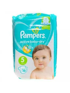 Подгузники PAMPERS ACTIVE Baby Dry Junior 5 №16 (11-16кг)