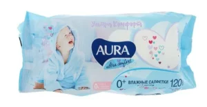 Салфетки влажные AURA ULTRA COMFORT №120 детские