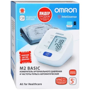 Тонометр Omron  модель M2 Basic (HEM-7121-RU) автомат на плечо без адаптера