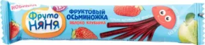 Осьминожка  Фруто НяНя 16,0 б/сах яблоко клубника с 12 мес