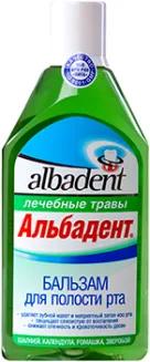 Бальзам д/полости рта Альбадент лечебные травы 400 мл