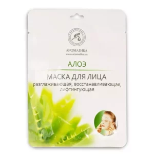 Маска-лифтинг д/лица Ароматика биоцеллюлозная с алоэ 30г