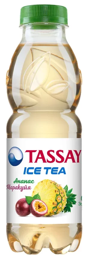 Чай TASSAY ICE TEA зеленый чай ананас-маракуйя 0,5 л