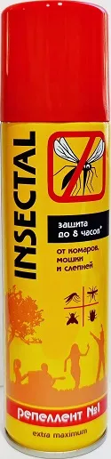 Репеллент «Insectal» extra maximum от комаров,мошек и слепней 150мл