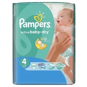 Подгузники PAMPERS ACTIVE Baby Dry Maxi 4 №20 (9-14кг)