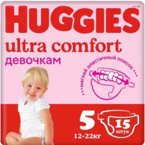 Подгузники Huggies Ultra Comfort Conv 5 №15 (12-22 кг) Girl