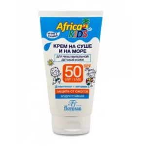 Крем Floresan 150 мл «Africa Kids» защита от солнца на суше и на море SPF 50 (Ф-406)