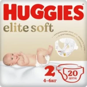 Подгузники Huggies Elite Soft OD (2)  №20 (4-6 кг)