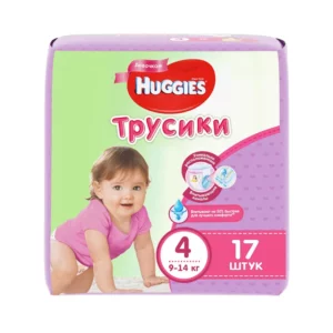 Трусики Huggies Conv 4 №17 (9-14кг) Girl