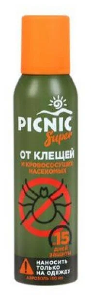 Репеллент Picnic Super аэрозоль от клещей 150мл