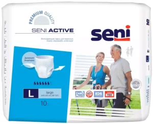 Трусики «Seni Active L» д/вз №10 (100-135кг)