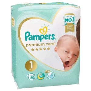 Подгузники PAMPERS Premium Care 1Newborn №20 (2-5кг)